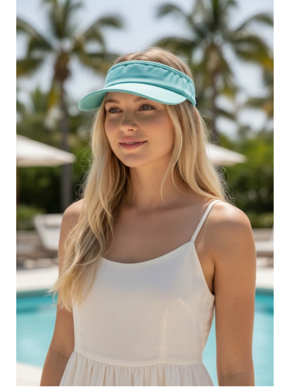 The North Face womens classV visor teal